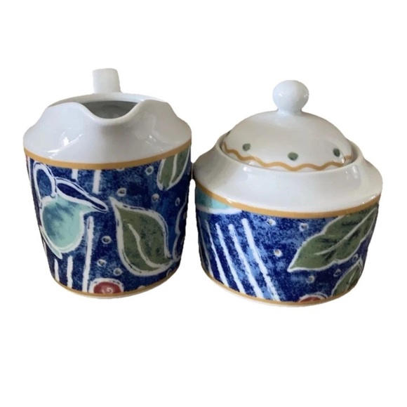 Pfaltzgraff Atmosphere Montage Covered Creamer & Covered Sugar - Picture 2 of 4